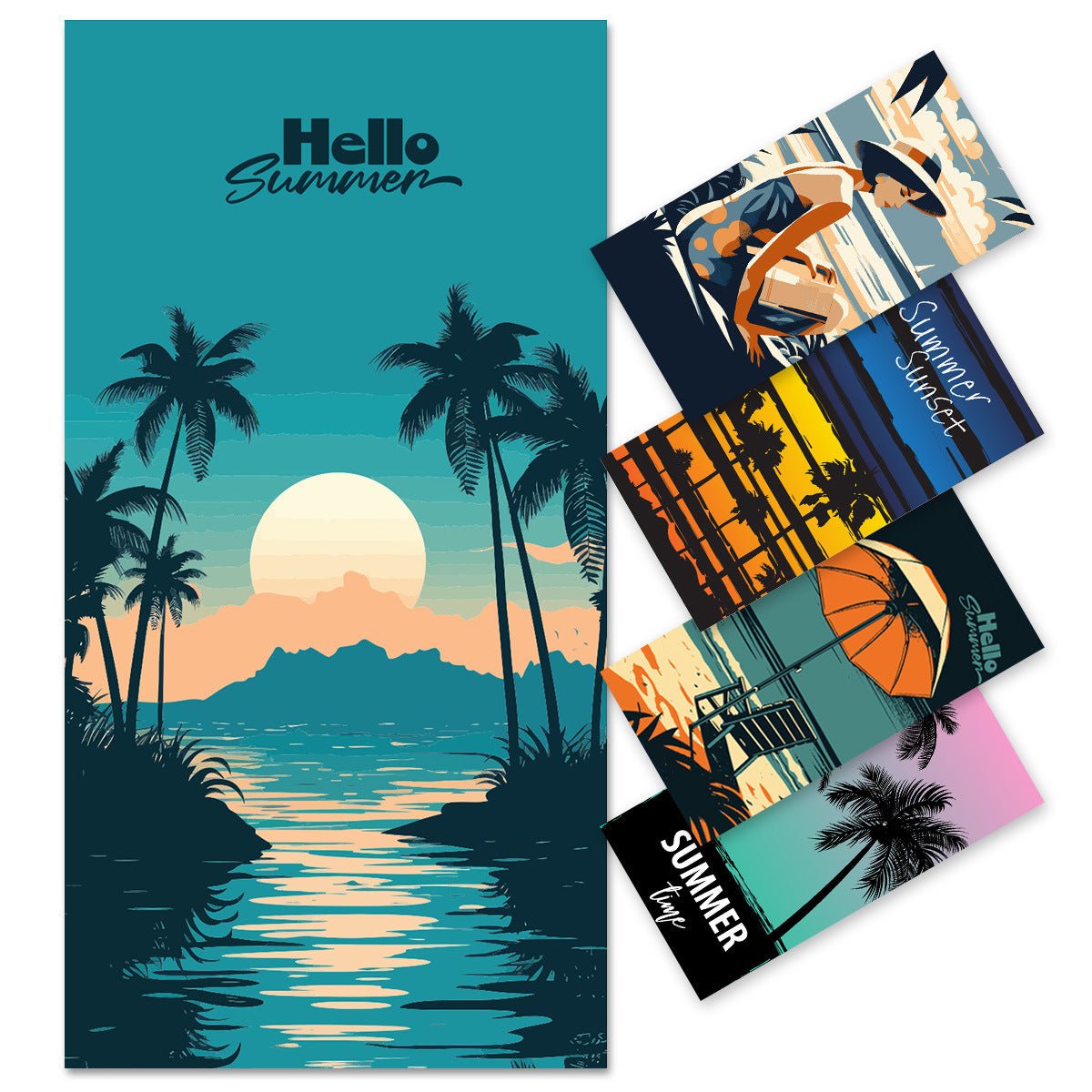 Coconut Tree Beach Towel | PRUSES - PRUSES