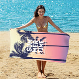 Coconut Tree Summer Print Beach Towel PRUSES - PRUSES