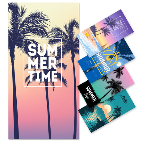 Coconut Tree Summer Print Beach Towel PRUSES - PRUSES