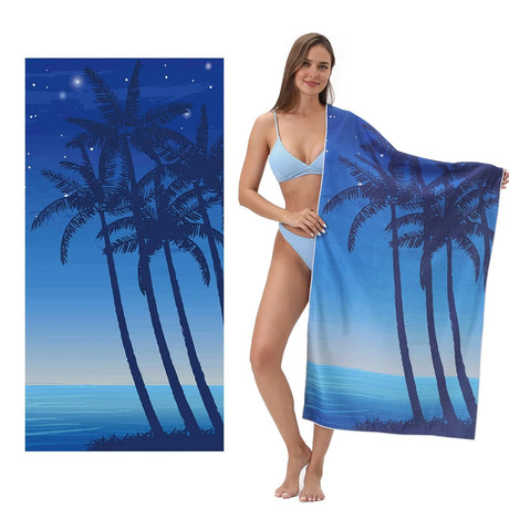 Coconut Tree Sun - Protective Beach Towel | PRUSES - PRUSES