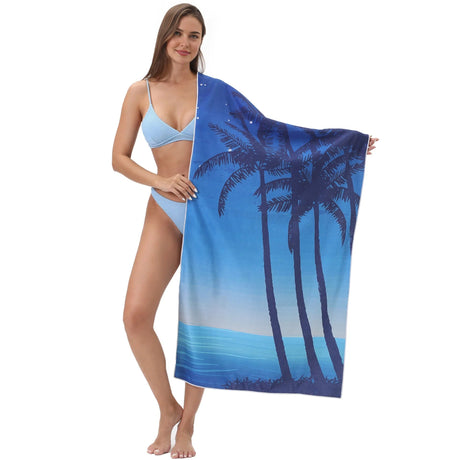 Coconut Tree Sun - Protective Beach Towel | PRUSES - PRUSES