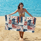 Colorblock Splicing Beach Towel | PRUSES - PRUSES