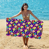 Colorful Flower Beach Towel | PRUSES - PRUSES