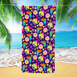 Colorful Flower Beach Towel | PRUSES - PRUSES