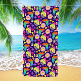 Colorful Flower Beach Towel | PRUSES - PRUSES