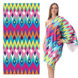 Colorful Printed Beach Towel | PRUSES - PRUSES