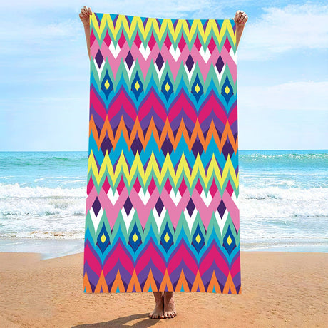 Colorful Printed Beach Towel | PRUSES - PRUSES