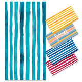 Colorful Striped Double - faced Fleece Quick - drying Beach Towel | PRUSES - PRUSES