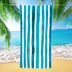 Colorful Striped Double - faced Fleece Quick - drying Beach Towel | PRUSES - PRUSES