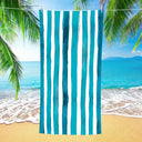 Colorful Striped Double - faced Fleece Quick - drying Beach Towel | PRUSES - PRUSES