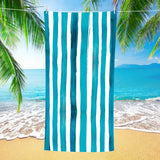 Colorful Striped Double - faced Fleece Quick - drying Beach Towel | PRUSES - PRUSES