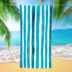 Colorful Striped Double - faced Fleece Quick - drying Beach Towel | PRUSES - PRUSES