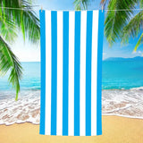 Colorful Striped Double - faced Fleece Reversible Beach Towel | PRUSES - PRUSES