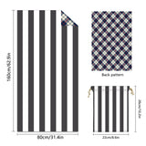Colorful Striped Double - faced Fleece Reversible Beach Towel | PRUSES - PRUSES