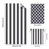 Colorful Striped Double - faced Fleece Reversible Beach Towel | PRUSES - PRUSES
