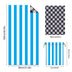 Colorful Striped Double - faced Fleece Reversible Beach Towel | PRUSES - PRUSES