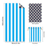 Colorful Striped Double - faced Fleece Reversible Beach Towel | PRUSES - PRUSES