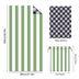 Colorful Striped Double - faced Fleece Reversible Beach Towel | PRUSES - PRUSES
