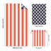 Colorful Striped Double - faced Fleece Reversible Quick - drying Beach Towel | PRUSES - PRUSES