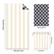 Colorful Striped Double - faced Fleece Reversible Quick - drying Beach Towel | PRUSES - PRUSES