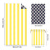 Colorful Striped Double - faced Fleece Reversible Quick - drying Beach Towel | PRUSES - PRUSES