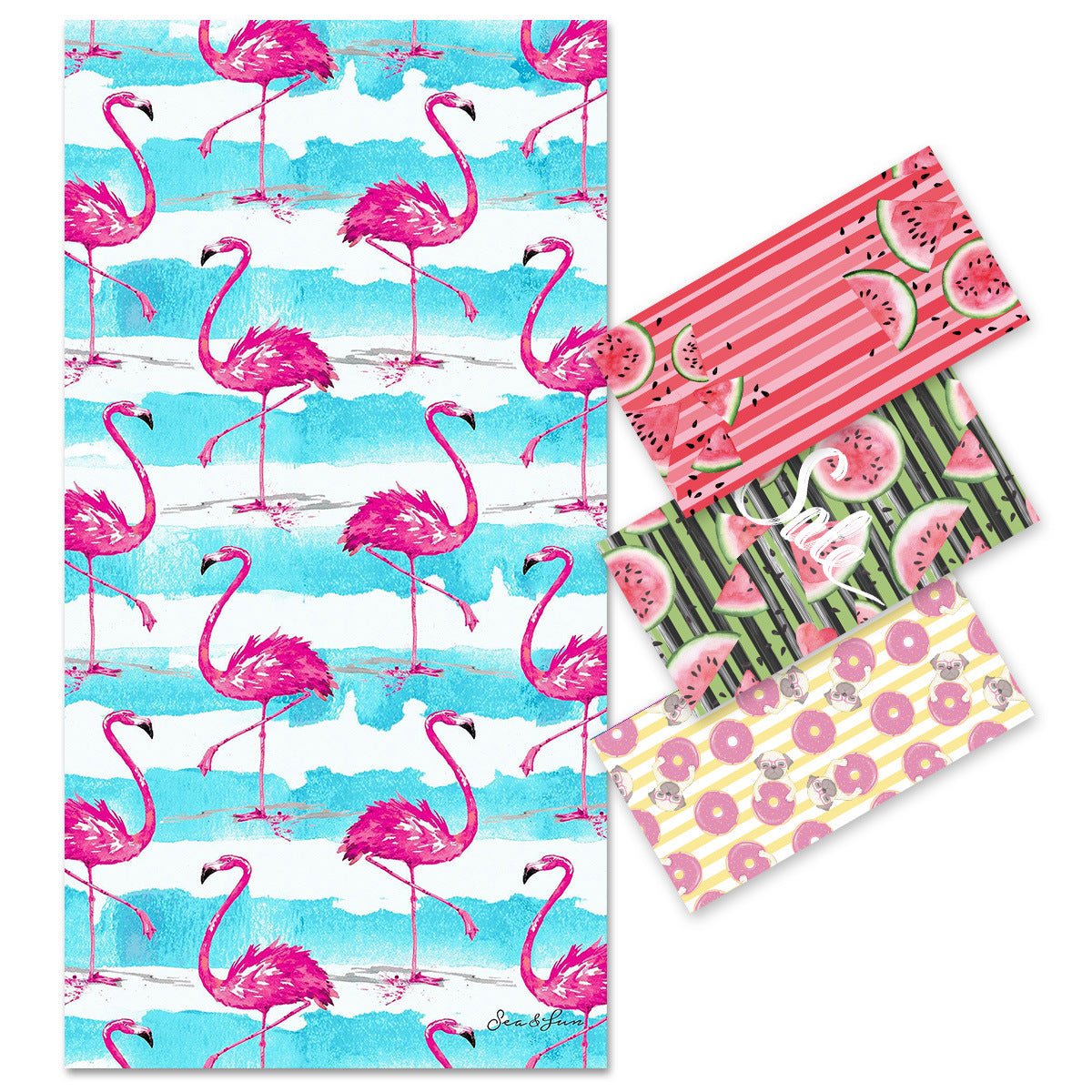 Cute Flamingo Beach Towel | PRUSES - PRUSES
