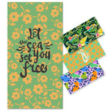 Cute Flower Design Travel Beach Towel | PRUSES - PRUSES