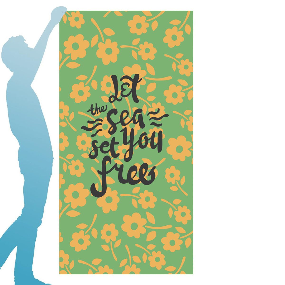 Cute Flower Design Travel Beach Towel | PRUSES - PRUSES