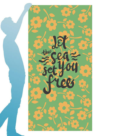 Cute Flower Design Travel Beach Towel | PRUSES - PRUSES