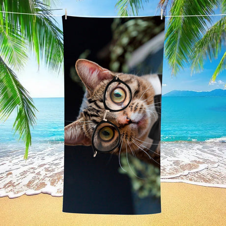 Cute Kitten Beach Towel | PRUSES - PRUSES
