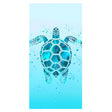 Cute Sea Turtle Print Beach Towel | PRUSES - PRUSES