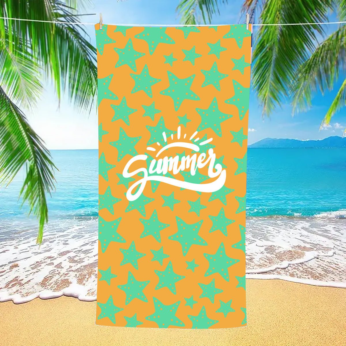 Cute Star Design Travel Beach Towel | PRUSES - PRUSES