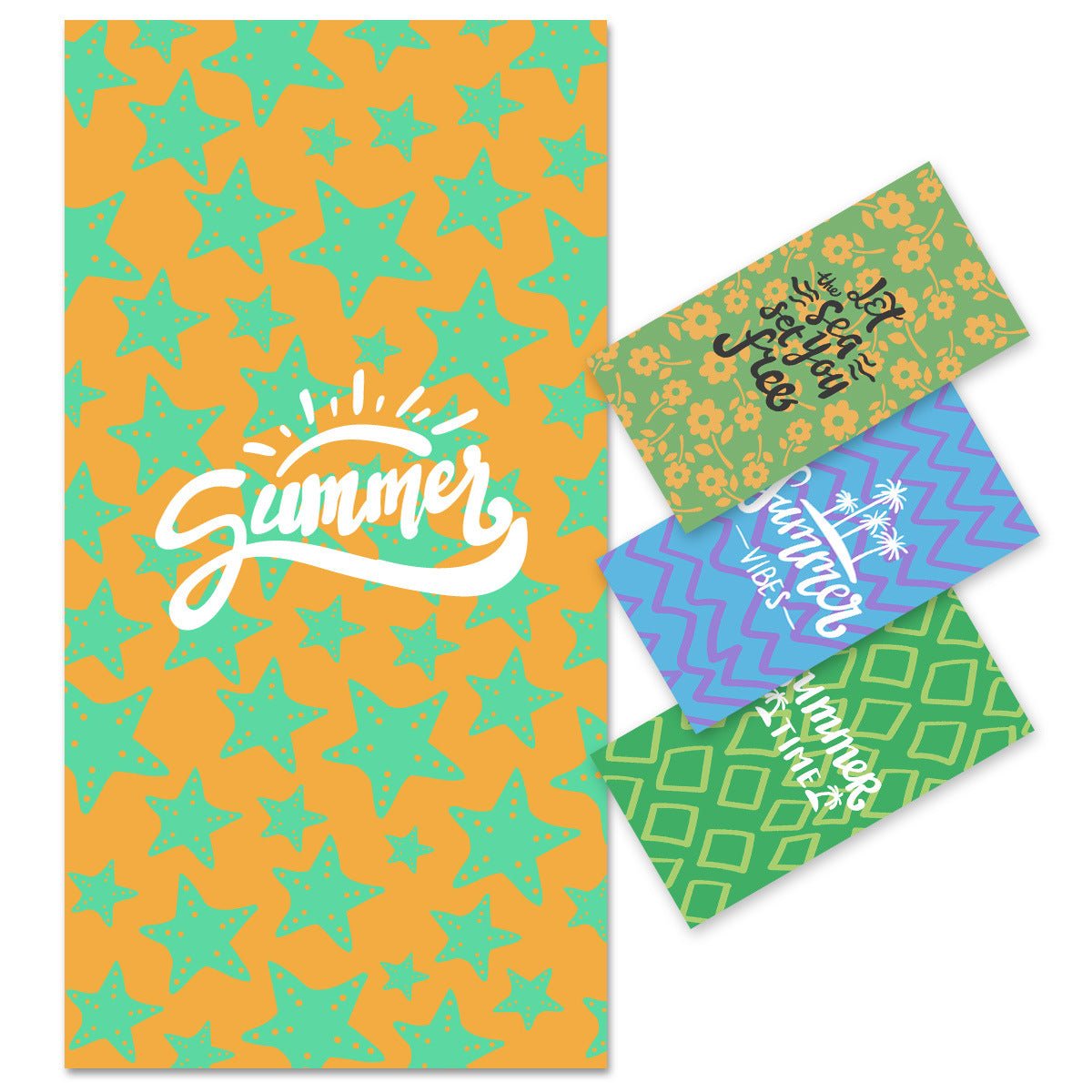 Cute Star Design Travel Beach Towel | PRUSES - PRUSES