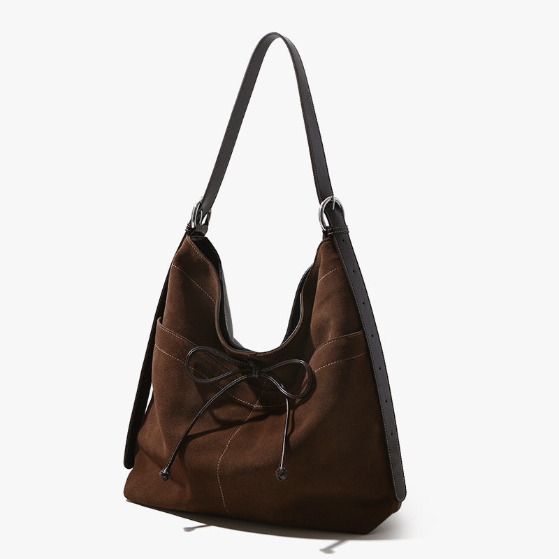 dark_brown_genuine_leather_bow_large_shoulder_bags_crossbody_bag