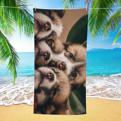 Dog Theme Pool Towel For Summer | PRUSES - PRUSES