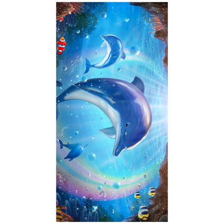 Dolphin Print Beach Towel | PRUSES - PRUSES