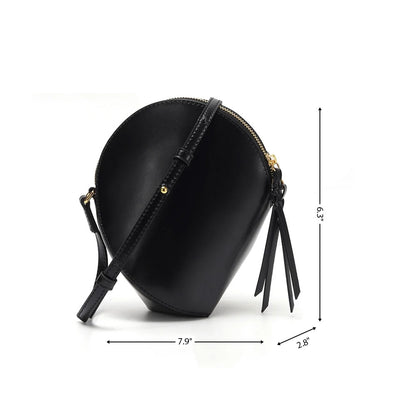 Sweets White Candy Pea Mini Crossbody Bags Zipper Shell Purses | PRUSES