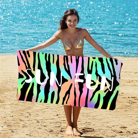 Fashion Leopard Print Beach Towel | PRUSES - PRUSES