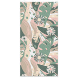 Floral Leaf Pattern Double - Faced Fleece Beach Towel | PRUSES - PRUSES