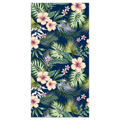 Floral Leaf Pattern Double - Faced Fleece Beach Towel | PRUSES - PRUSES