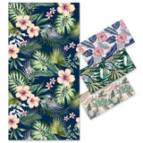 Floral Leaf Pattern Double - Faced Fleece Beach Towel | PRUSES - PRUSES