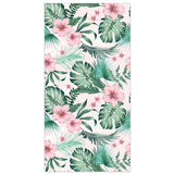 Floral Leaf Pattern Double - Faced Fleece Beach Towel | PRUSES - PRUSES
