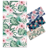 Floral Leaf Pattern Double - Faced Fleece Beach Towel | PRUSES - PRUSES