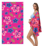 Flower Pattern Beach Towel | PRUSES - PRUSES