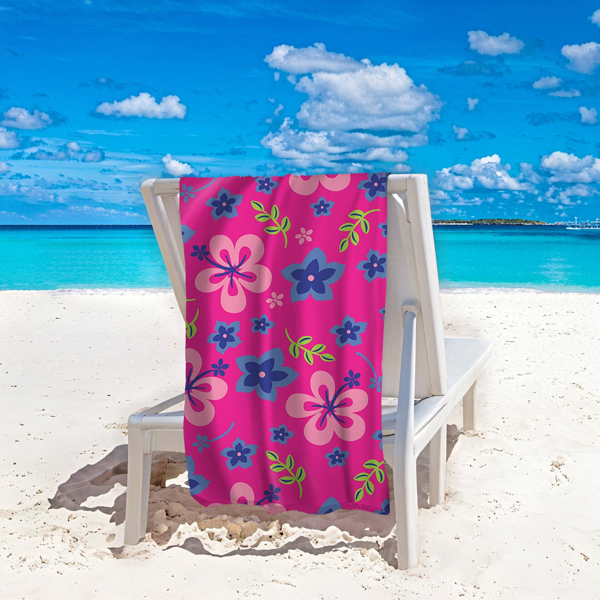Flower Pattern Beach Towel | PRUSES - PRUSES