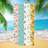 Fresh Flower Double - Faced Fleece Beach Towel | PRUSES - PRUSES