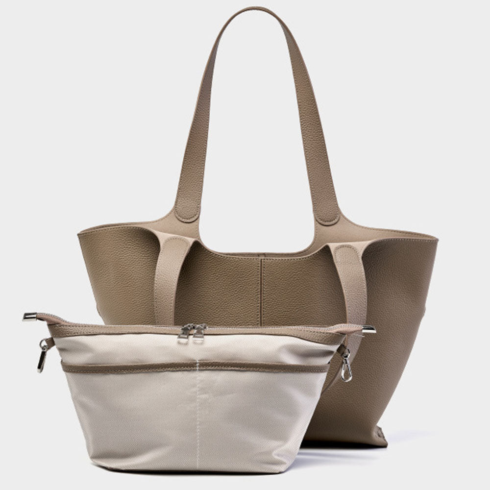 Genuine Leather Wind Chime Commuter Large Capacity Tote Bag |PRUSES - PRUSES