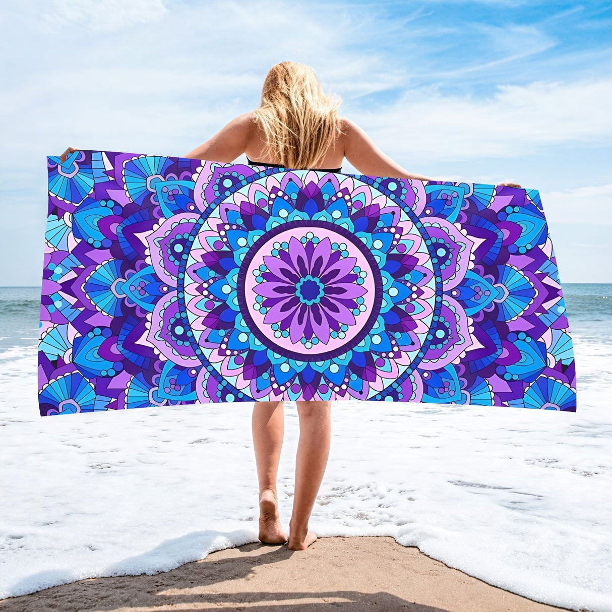 Geometry Superfine Fiber Beach Towel | PRUSES - PRUSES