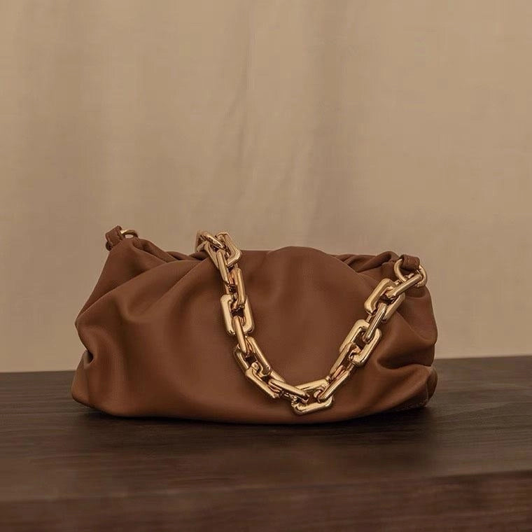 gold_chain_brown_over_size_genuine_leather_pouch_bag_slouchy_clutches_2