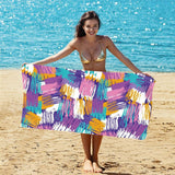 Graffiti Double - Faced Fleece Beach Towel | PRUSES - PRUSES